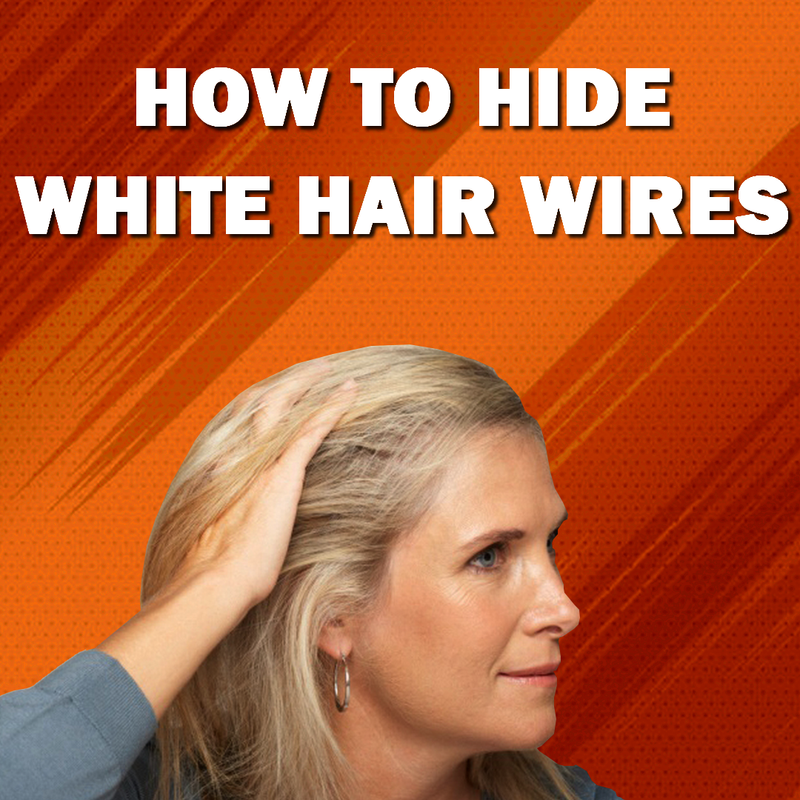 How To Hide White Hair Wires