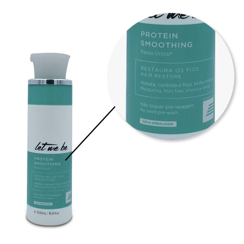 LET ME BE PROTEIN SMOOTHING HAIR RESTORE SINGLE STEP 500ml 16.9 fl.oz - Keratinbeauty