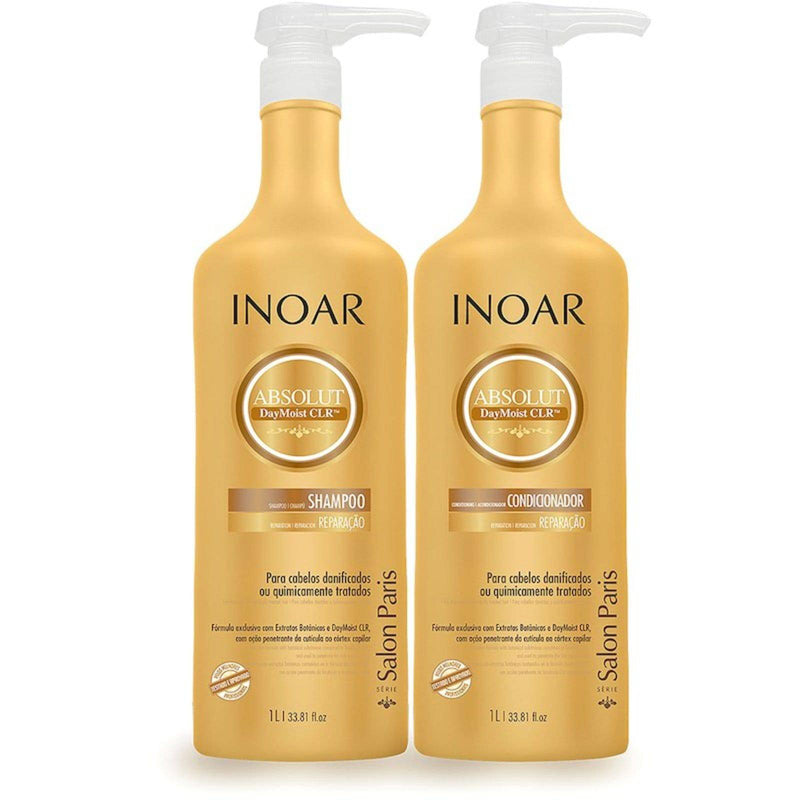 Inoar Absolut Daymoist Shampoo And Conditioner Kit 1000ml - Keratinbeauty